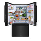 ZLINE 36 in. 28.9 cu. ft. Standard-Depth French Door External Water Dispenser Refrigerator with Dual Ice Maker in Fingerprint-Resistant Black Stainless Steel, Open Box-Good Condition