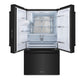 ZLINE 36 in. 28.9 cu. ft. Standard-Depth French Door External Water Dispenser Refrigerator with Dual Ice Maker in Fingerprint-Resistant Black Stainless Steel, Open Box-Good Condition