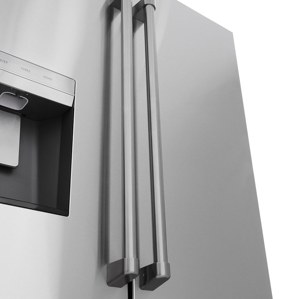 ZLINE 36 in. 28.9 cu. ft. Standard-Depth French Door External Water Dispenser Refrigerator with Dual Ice Maker in Fingerprint-Resistant Stainless Steel, Open Box-Good Condition
