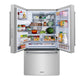 ZLINE 36 in. 28.9 cu. ft. Standard-Depth French Door External Water Dispenser Refrigerator with Dual Ice Maker in Fingerprint-Resistant Stainless Steel (RSM-W-36)