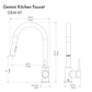 ZLINE Autograph Edition Gemini Pull-Down Single-Handle Kitchen Faucet in Matte Black and Brushed Nickel (GEM-KF-ZMBBN)