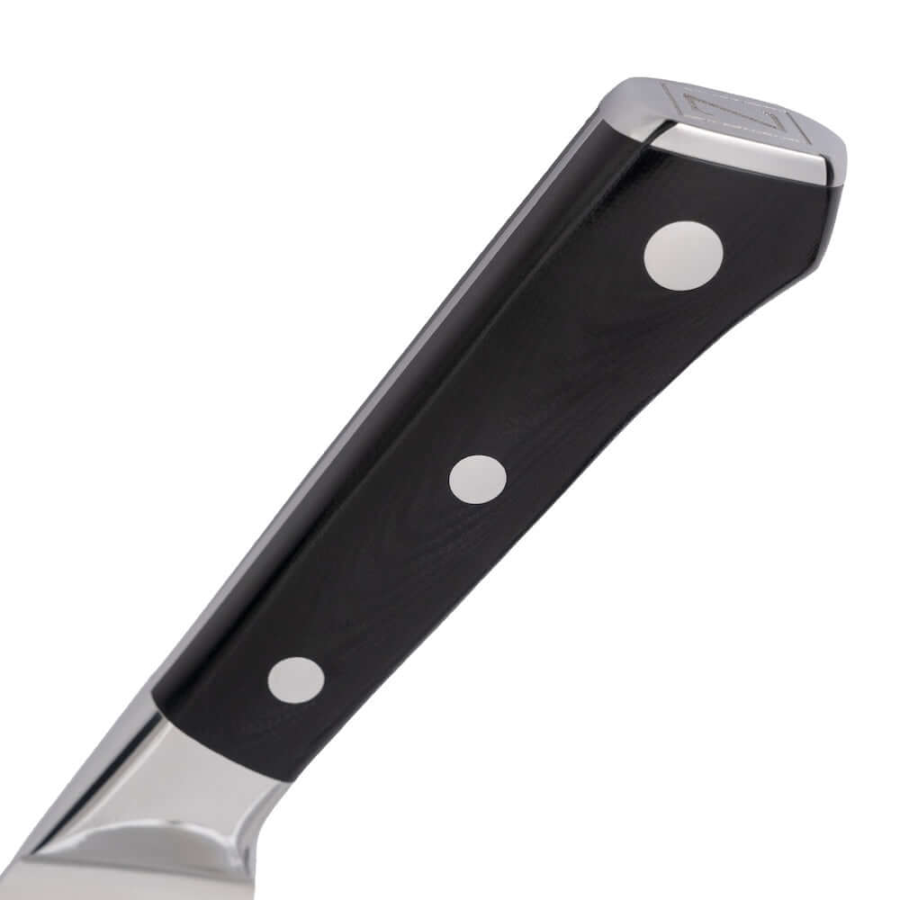 ZLINE 4-Piece Professional German Steel Steak Knife Set (STK-GS-4) close-up, single handle.