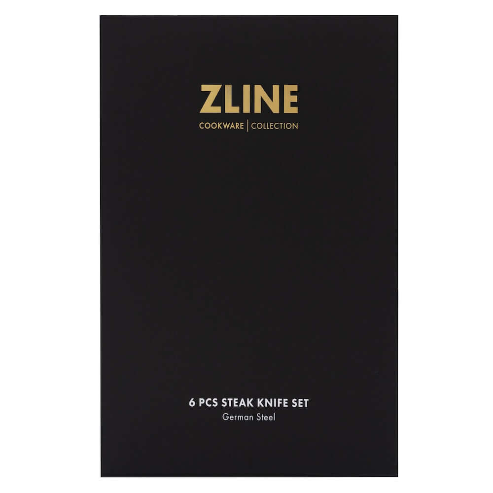 ZLINE 6-Piece Professional German Steel Steak Knife Set (STK-GS-6) box, front.
