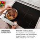 ZLINE Autograph Edition 30 in. Paramount Induction Rangetop with 4 Element Cooktop in Satin Stainless Steel and Matte Black Accents (SINRTSZ-30-MB)