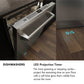 ZLINE Autograph Edition 24 in. Monument Series 3rd Rack Dishwasher with Auto Door Open Drying, 44dBa, Stainless Steel Panel with Champagne Bronze Helix Handle (DWMTZ-30424-KCB)