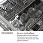 ZLINE Autograph Edition 24 in. Monument Series 3rd Rack Dishwasher with Auto Door Open Drying, 44dBa, Black Stainless Steel Panel with Champagne Bronze Handle (DWMTZ-BS-24-CB)