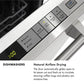 ZLINE Autograph Edition 24 in. Monument Series 3rd Rack Dishwasher with Auto Door Open Drying, 44dBa, Black Stainless Steel Panel with Champagne Bronze Handle (DWMTZ-BS-24-CB)