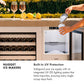 ZLINE Autograph Edition 15 in. Touchstone Nugget Ice Maker with Drain Pump and Solid Stainless Steel Door with Champagne Bronze Handle (INGDZ-ST-15-CB)