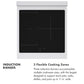 ZLINE 24 in. 3.2 cu. ft. Paramount Induction Range with 3 Element Cooktop and Electric Convection Oven in Stainless Steel, Open Box-Good Condition
