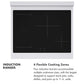 ZLINE Autograph Edition 30 in. 4.2 cu. ft. Paramount Induction Range with 4 Element Cooktop and Electric Convection Oven in Stainless Steel with White Matte Door and Polished Gold Accents, Open Box-Good Condition