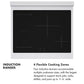 ZLINE Autograph Edition 30 in. 4.2 cu. ft. Paramount Induction Range with 4 Element Cooktop and Electric Convection Oven in Stainless Steel with Polished Gold Accents, Open Box-Great Condition