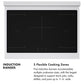 ZLINE Autograph Edition 36 in. 5.2 cu. ft. Paramount Induction Range with 5 Element Cooktop and Electric Convection Oven in Black Stainless Steel with Champagne Bronze Accents, Open Box-Great Condition