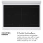 ZLINE Autograph Edition 36 in. 5.2 cu. ft. Paramount Induction Range with 5 Element Cooktop and Electric Convection Oven in Satin Stainless Steel with Black Matte Door and Champagne Bronze Accents, Open Box-Good Condition