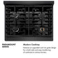 ZLINE 30 in. 4.2 cu. ft. Paramount Dual Fuel Range with 4 Burner Gas Cooktop and Electric Convection Oven in Black Satin Stainless Steel, Open Box-Good Condition
