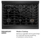 ZLINE 36 in. 5.2 cu. ft. Paramount Dual Fuel Range with 6 Burner Gas Cooktop and Electric Convection Oven in Black Satin Stainless Steel, Open Box-Good Condition
