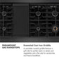 ZLINE 48 in. Paramount Gas Rangetop with 8 Burners and Porcelain Cooktop in Black Satin Stainless Steel, Open Box-Good Condition