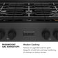 ZLINE 36 in. Paramount Gas Rangetop with 6 Burners and Porcelain Cooktop in Black Satin Stainless Steel, Open Box-Good Condition