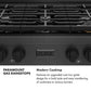 ZLINE 36 in. Paramount Gas Rangetop with 6 Burners and Porcelain Cooktop in Black Satin Stainless Steel, Open Box-Great Condition