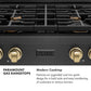 ZLINE Autograph Edition 30 in. Paramount Gas Rangetop with 4 Burners and Porcelain Cooktop in Black Satin Stainless Steel with Champagne Bronze Accents, Open Box-Good Condition