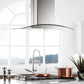 ZLINE 30 in. Convertible Vent Island Mount Range Hood in Stainless Steel & Glass Handle, Open Box-Great Condition