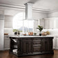 ZLINE Island Mount Range Hood in Stainless Steel with Built-in ZLINE CrownSound Bluetooth Speakers (GL9iCRN-BT) 