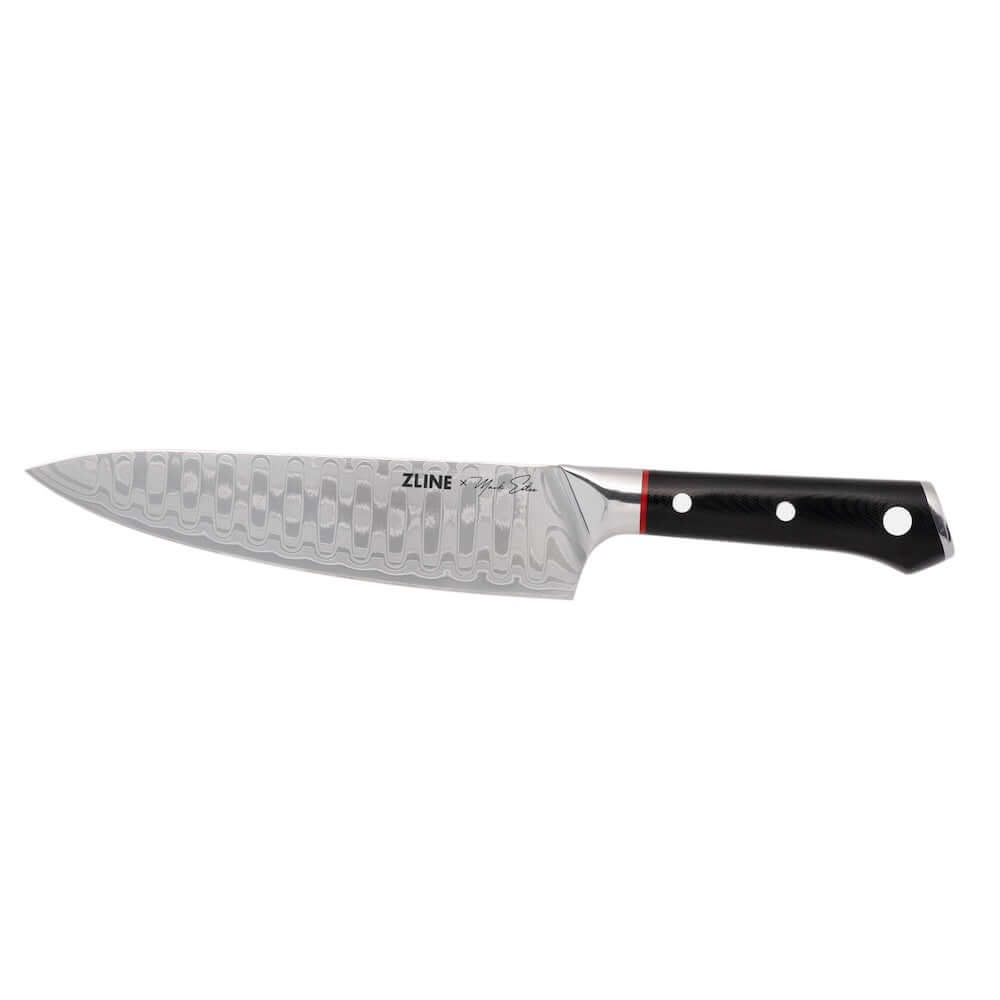ZLINE Mark Estee 8 in. Professional Japanese Damascus Steel Chef Knife (KCKT-ME-JD) main image.