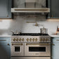 ZLINE Autograph Edition 48 in. 6.0 cu. ft. Legacy Dual Fuel Range with 7 Burner Gas Cooktop and 2 Electric Ovens in Stainless Steel and Champagne Bronze Accents, Open Box-Good Condition