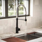 ZLINE Autograph Edition Sierra Pull-Down Spring Single-Handle Kitchen Faucet in Matte Black and Brushed Nickel (SRA-KF-ZMBBN)