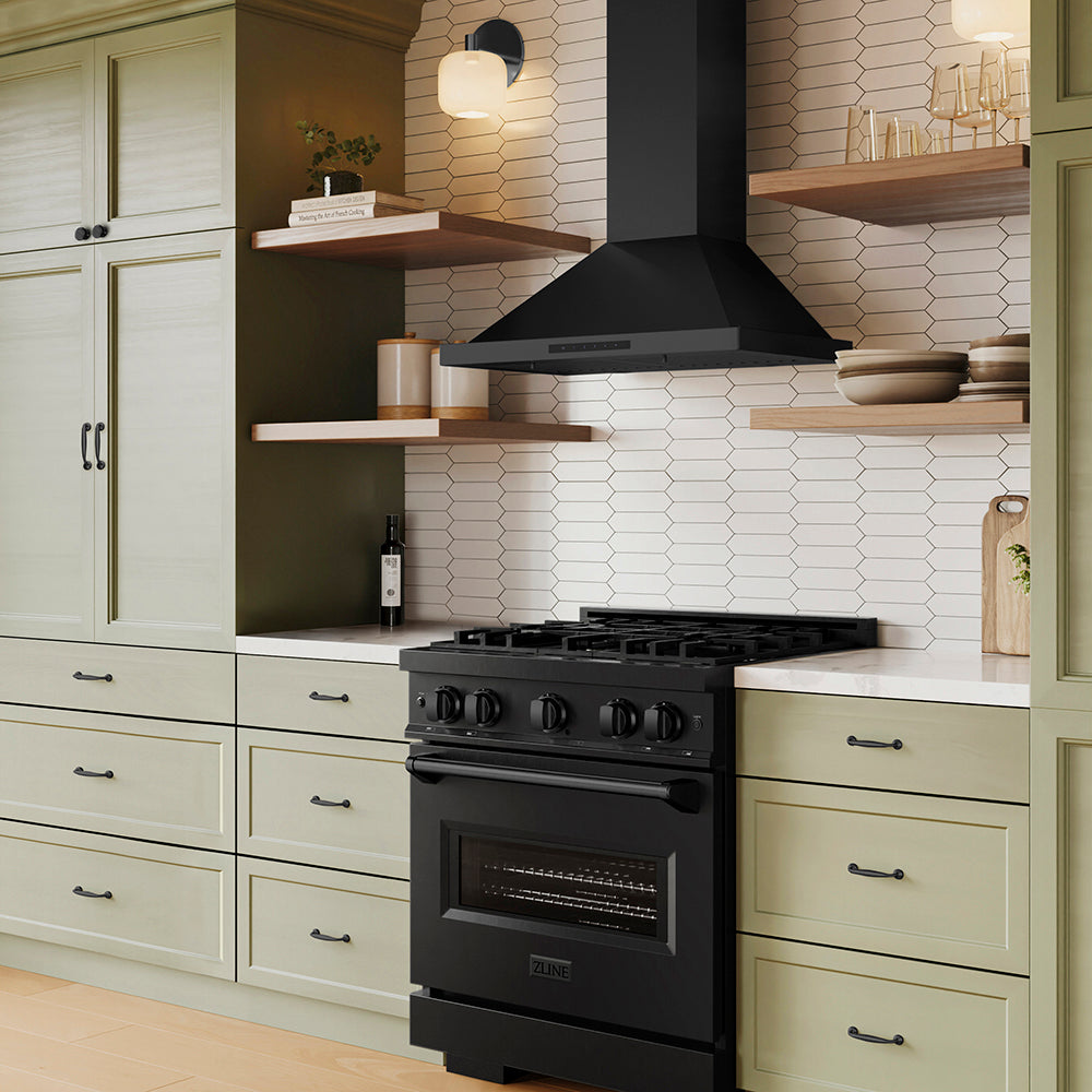 ZLINE Wall Mount Range Hood in Black Stainless (BSKBN) – The Range