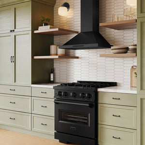 ZLINE Convertible Vent Wall Mount Range Hood in Black Stainless Steel (BSKBN)