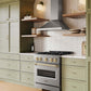 ZLINE Autograph Edition 30 in. 4.2 cu. ft. Classic Gas Range with 4 Burner Cooktop and Convection Gas Oven in Stainless Steel and Champagne Bronze Accents, Open Box-Good Condition