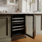 ZLINE 24 in. Monument Dual Zone 44 Bottle Wine Cooler with Wood Shelves in Stainless Steel, Open Box-Good Condition