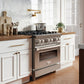 ZLINE 30 in. 4.0 cu. ft. Legacy Dual Fuel Range with 4 Burner Gas Cooktop and Electric Convection Oven in Stainless Steel, Open Box-Good Condition
