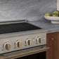 ZLINE Autograph Edition 24 in. 3.2 cu. ft. Marino Induction Range with 3 Element Cooktop and Electric Convection Oven in Satin Stainless Steel with Champagne Bronze Accents (MINRSZ-24-CB)