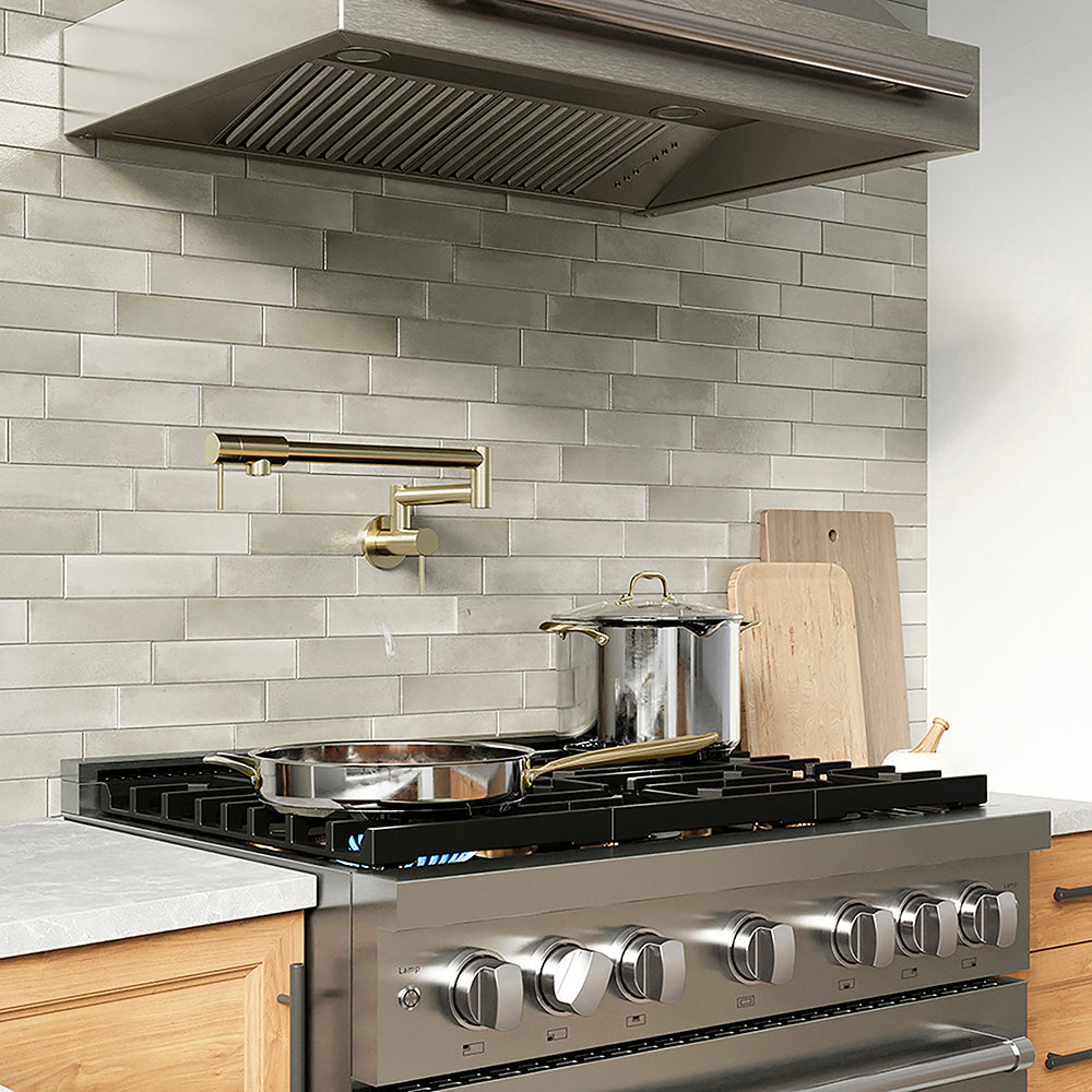 ZLINE 36 in. 5.2 cu. ft. Paramount Gas Range with 6 Burner DuoPro™ Cooktop and Convection Gas Oven in Stainless Steel, Open Box-Good Condition