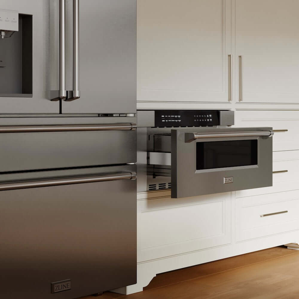 ZLINE 30 in .1.2 cu. ft. Built-In Microwave Drawer in Stainless Steel, Open Box-Excellent Condition