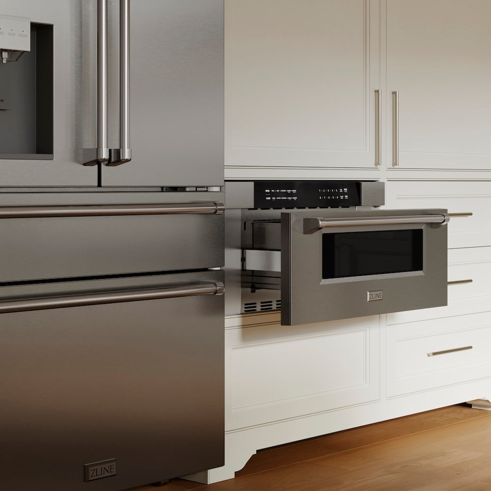 ZLINE 30 in .1.2 cu. ft. Built-In Microwave Drawer in Stainless Steel, Open Box-Good Condition