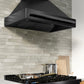 ZLINE 36 in. Wall-Mount Range Hood Helix Handle (Set of 1) in Black Stainless Steel (RHHZ-K-BS-36)