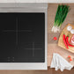 ZLINE Autograph Edition 30 in. 4.2 cu. ft. Paramount Induction Range with 4 Element Cooktop and Electric Convection Oven in Satin Stainless Steel with Polished Gold Accents, Open Box-Good Condition