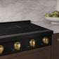 ZLINE Autograph Edition 30 in. Paramount Induction Rangetop with 4 Element Cooktop in Black Stainless Steel and Polished Gold Accents (SINRTBZ-30-G)
