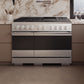 ZLINE 48 in. 6.7 cu. ft. Marino Double Oven Dual Fuel Range with 8 Burner Gas Cooktop in Satin Stainless Steel (MDRS-48)