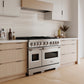 ZLINE 48 in. 6.7 cu. ft. Classic Gas Range with 8 Burner DuoPro™ Cooktop and Dual Ovens in Stainless Steel (PCGR48)