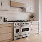 ZLINE 48 in. 6.7 cu. ft. Classic Gas Range with 8 Burner DuoPro™ Cooktop and Dual Ovens in Satin Stainless Steel, Open Box-Great Condition