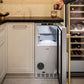 ZLINE Autograph Edition 15 in. Touchstone Nugget Ice Maker with Drain Pump and Solid Stainless Steel Door with Champagne Bronze Handle (INGDZ-ST-15-CB)