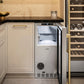 ZLINE Autograph Edition 15 in. Touchstone Nugget Ice Maker with Drain Pump and Solid Stainless Steel Door with Champagne Bronze Handle (INGDZ-ST-15-CB)