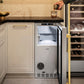 ZLINE Autograph Edition 15 in. Touchstone Nugget Ice Maker with Drain Pump and Solid Stainless Steel Door with Polished Gold Handle (INGDZ-ST-15-G)