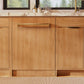 ZLINE Autograph Edition 24 in. Monument Series 3rd Rack Dishwasher with Auto Door Open Drying, 44dBa, Panel Ready with Polished Gold Handle (DWMTZ-24-G)