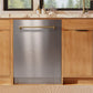 ZLINE Autograph Edition 24 in. Monument Series 3rd Rack Dishwasher with Auto Door Open Drying, 44dBa, Stainless Steel Panel with Champagne Bronze Handle (DWMTZ-304-24-CB)