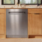 ZLINE Autograph Edition 24 in. Monument Series 3rd Rack Dishwasher with Auto Door Open Drying, 44dBa, Stainless Steel Panel with Matte Black Handle (DWMTZ-304-24-MB)