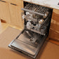 ZLINE Autograph Edition 24 in. Monument Series 3rd Rack Dishwasher with Auto Door Open Drying, 44dBa, Black Stainless Steel Panel with Champagne Bronze Handle (DWMTZ-BS-24-CB)